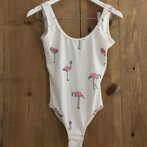 Forever 21 Flamingo Body Suit